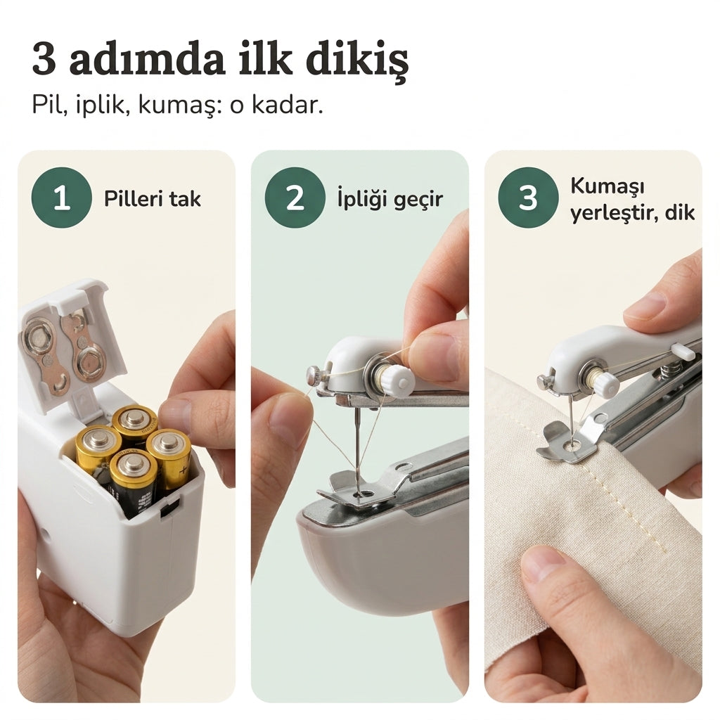 Dikişçik Mini Dikiş Makinesi