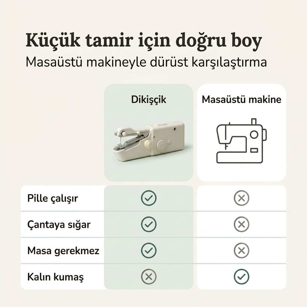 Dikişçik Mini Dikiş Makinesi